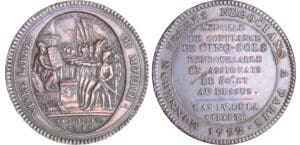 Constitution (1791-1792) - Monneron de 5 sols - 1792 - AN IV