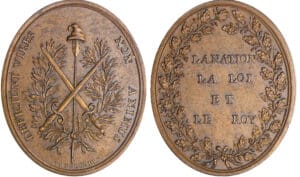 Constitution (1791-1792) - Médaille La nation la loi et le roi par Trébuchet