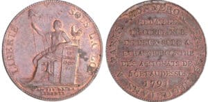 Constitution (1791-1792) - Monneron de 2 sols - 1791