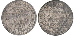 Constitution (1791-1792) - Bon pour 20 sols « Potter » - 1792