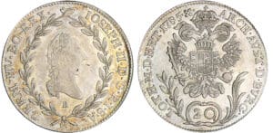 Autriche - Josef+C1475 II (1792-1835) - 20 kreuzer 1785 B (Kremnitz)