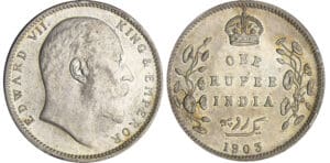 Indes britanniques - Edward III (1901-1910) - 1 rupee 1903
