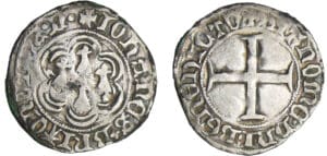 Bretagne - Jean V - Blanc à l'héxalobe (Nantes)