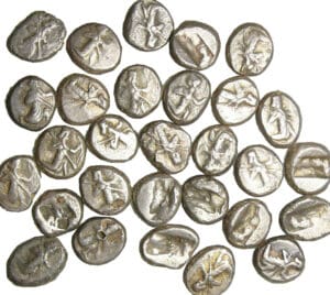 Lydie - Darius Ier - Dariques d'argent lot de 29 monnaies