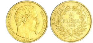 Napoléon III (1852-1870) - 5 francs petit module 1855 A (Paris)