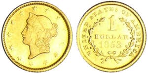Etats-Unis - Dollars Liberty head 1853
