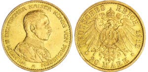 Allemagne - Prusse - Wilhelm II (1888-1918) - 20 mark 1913 A