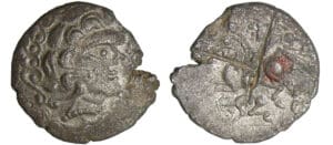 Aulerques Cenomani-Diablintes - Statère au personnage allongé (60 av. J.-C.)