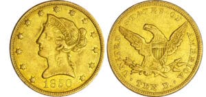 Etats-Unis - 10 dollars Liberty head 1850 