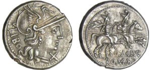 Maecia - Denier (148 av. J.-C.)