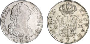 Espagne - Carlos III (1759-1788) - 2 reales 1788 (Madrid)