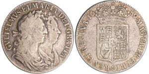 Grande-Bretagne - William III et Mary (1688-1694) - 1/2 crown 1689