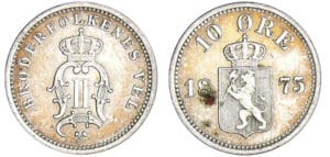Norvège - Oscar II (1872-1905) - 10 ore 1875