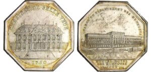 Jeton - Chambre des monnaies - Château de belle Veue 1750