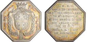 Jeton - Italie - Savoie - Baron de Choiseul capitaine des gendarmes 1771