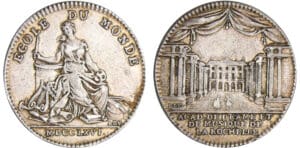 Jeton - Académie de drame et de musique de la Rochelle 1766