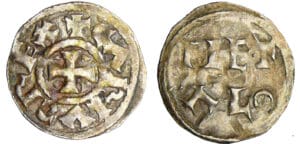 Poitou - Immobilisation Charles II Le Chauve - Denier (Melle)