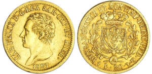Italie - Carlo Felice (1821-1831) - 20 lire 1827 (Turin)
