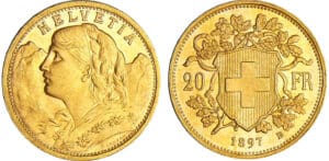 Suisse - 20 francs 1897