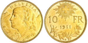Suisse - 10 francs 1911
