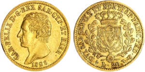 Italie - Carlo Felice (1821-1831) - 20 lire 1828 (Turin)