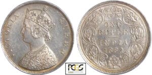Indes britanniques - Victoria (1837-1901) - Rupee 1862 (Calcutta)
