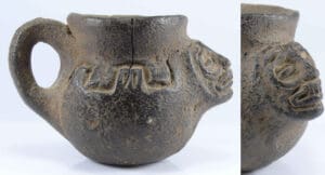 Précolombien - Vase en terre cuite antropomorphe - 6ème-10ème siècle ap. J.-C.