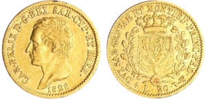 Italie - Carlo Felice (1821-1831) - 20 lire 1828 (Turin)