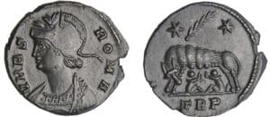Constantin 1er - Nummus (330-333, Trèves) - Louve