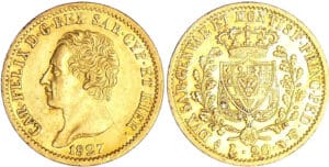 Italie - Carlo Felice (1821-1831) - 20 lire 1827 (Turin)
