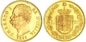 Italie - Umberto I (1878-1900) - 20 Lire 1893 (Rome)