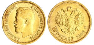 Russie - Nicolas II (1894-1917) - 10 roubles 1899 AΓ (Saint-Pétersbourg)