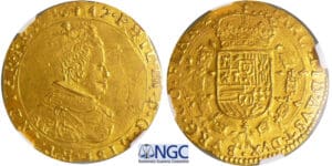 Belgique - Philippe IV d'Espagne (1621-1665) - Flandres - 2 souverains d'or 1647 (Bruges)