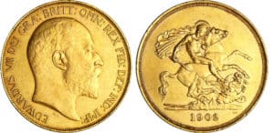 Grande Bretagne - Edward VII (1901-1910) - 5 pounds 1902