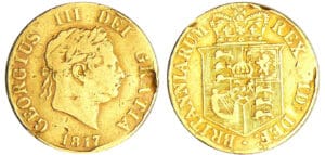 Grande-Bretagne - George III (1760-1820) - 1/2 souverain 1817