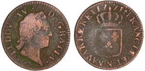 Louis XV - Sol à la vieille tête - 1771 N (Montpellier)
