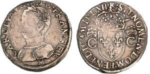 Charles IX - Teston - 2ème type - 1562 M (Toulouse)