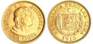 Pérou - Libra 1916 (Lima)