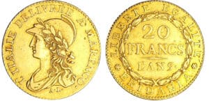 Italie - Gaule Subalpine - 20 francs An 9