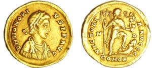 Honorius - Solidus (395-402, Milan)