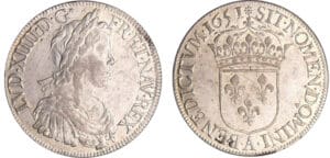 Louis XIV (1643-1715) - Ecu à la mèche longue - 1651 A (Paris)