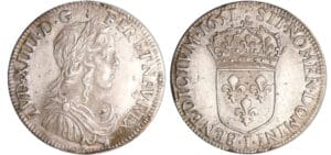 Louis XIV (1643-1715) - ½ écu à la mèche longue - 1651 I (Limoges)