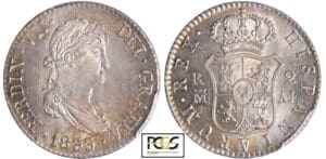 Espagne - Ferdinand VII (1808-1821) - 2 reales 1833 M (Madrid)