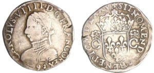 Charles IX (1560-1574) - Teston - 2ème type - 1575 9 (Rennes)