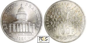 Cinquième république (1959- ) - 100 francs Panthéon 1984