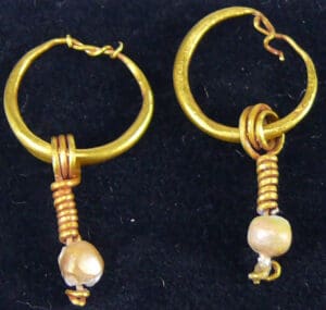 Romain - Boucles d'oreilles en or - 2ème- 3ème siècle ap. J.-C.