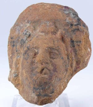 Romain - Tête en terre cuite - 2ème-4ème siècle ap. J.-C.