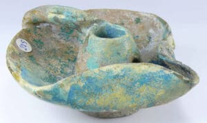 Proche-Orient - Iran - Lampe en terre cuite - 13ème siècle ap. J.-C.