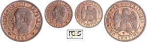 Napoléon III (1852-1870) - 1 centime tête nue 1856 W (Lille)