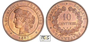 Troisième république (1871-1940) - 10 centimes Cérès 1887 A (Paris)